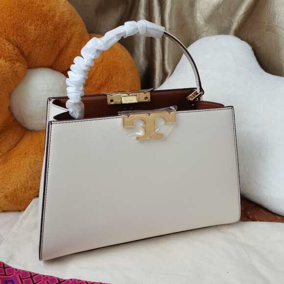 Tory Burch Eleanor Spazzolato Satchel Bag - Picture 9 of 10